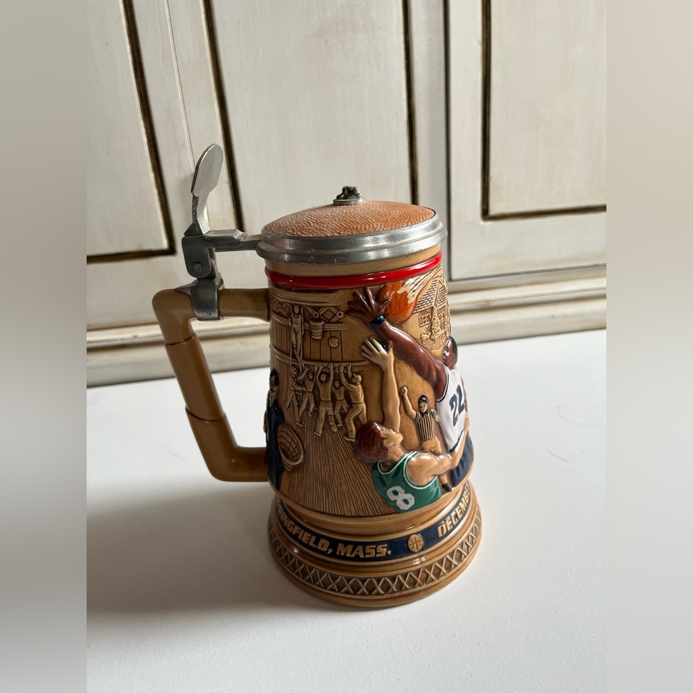 Vintage Avon Stein A Century of Basketball Stein 1993 Hand crafted in Brazil Cup